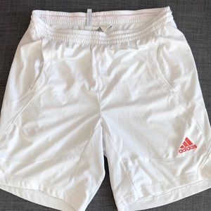 White Adidas Shorts (M)